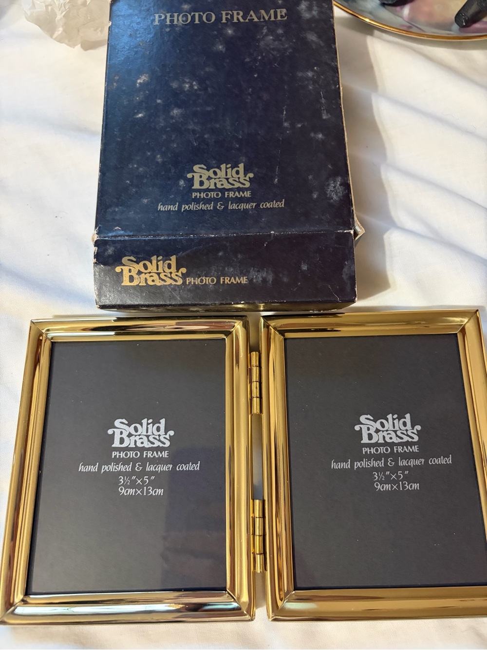 Gold Double Photo Frame